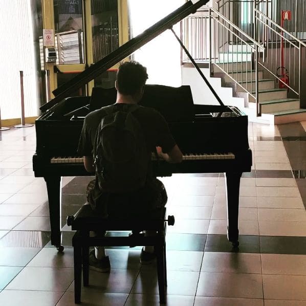 Public piano in Palermo, Sicily, Italy