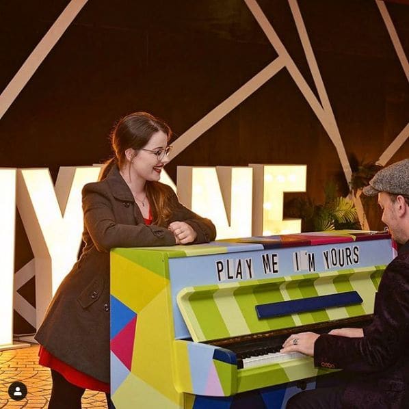Public piano in Brisbane City, Queensland, Australia