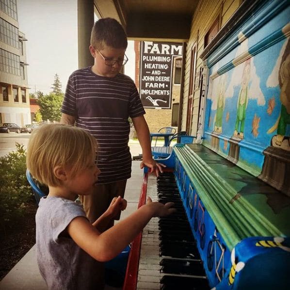 Public piano in Dane County, Wisconsin, United States