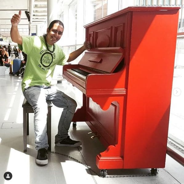 Public piano in London, England, United Kingdom