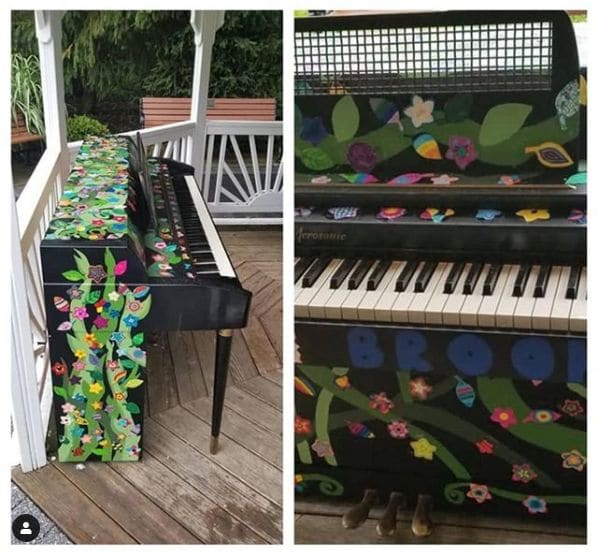 Public piano in Bergen County, New Jersey, United States
