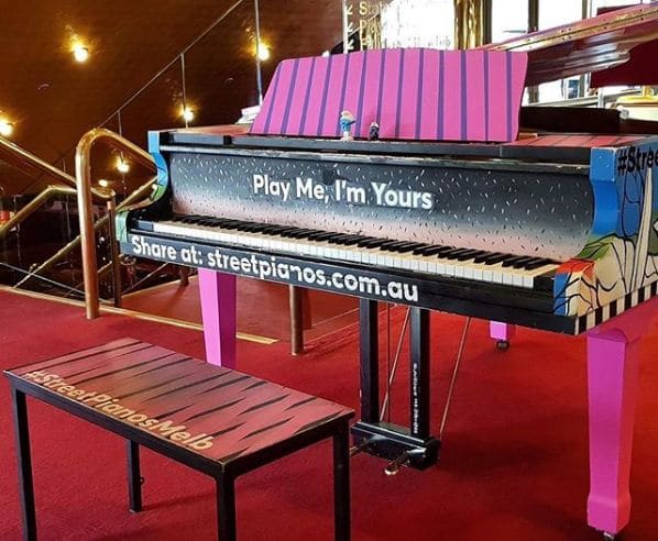 Public piano in Melbourne, Victoria, Australia