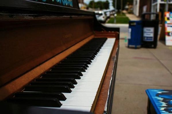 Public piano in New Haven, Connecticut, United States