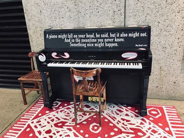 Public piano in Ipswich City, Queensland, Australia
