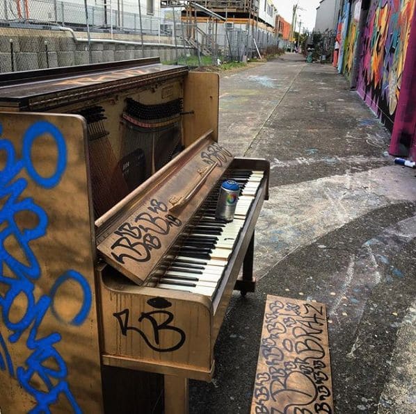 Public piano in Sydney, New South Wales, Australia