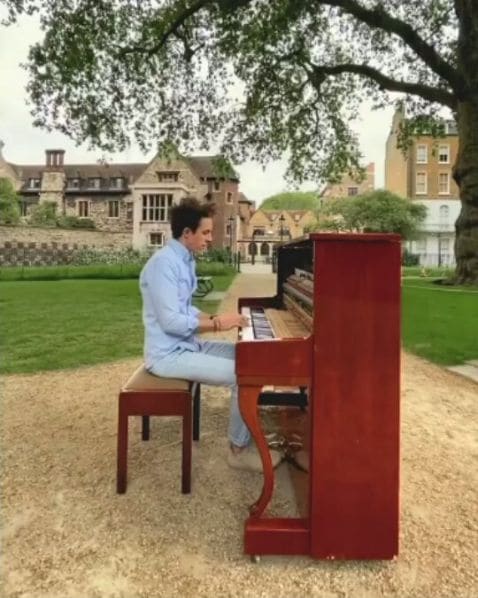Public piano in London, England, United Kingdom