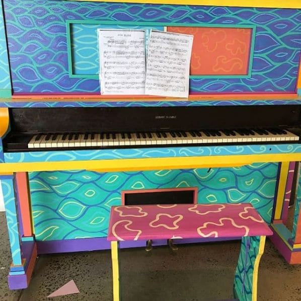 Public piano in Alexandrina Council, South Australia, Australia