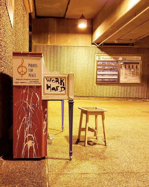 Public piano in DeKalb County, Georgia, United States
