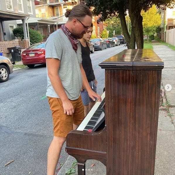 Public piano in Harrisburg, Pennsylvania, United States