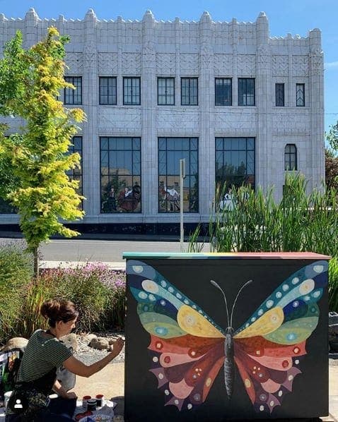 Photo of Klamath Falls, Oregon at EagleRidge High School, 677, South 7th Street, Klamath Falls, Klamath County, Oregon, 97601, United States. “Perhaps the butterfly is proof that…