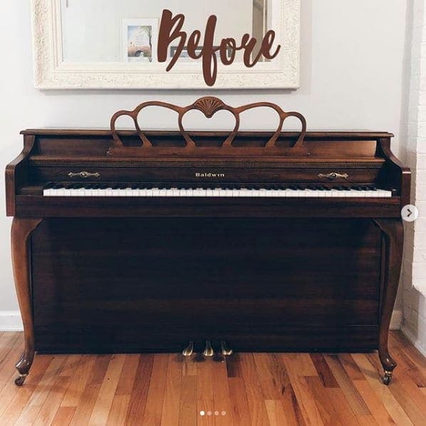 Photo of Bristol, Tennessee at 696, Riverview Drive, Haynesfield, Bristol, Sullivan County, Tennessee, 37620, United States. I did a thing!! I painted my piano! Once I realized…
