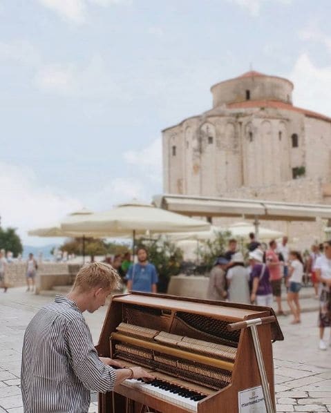 Public piano in Zadar, Croatia
