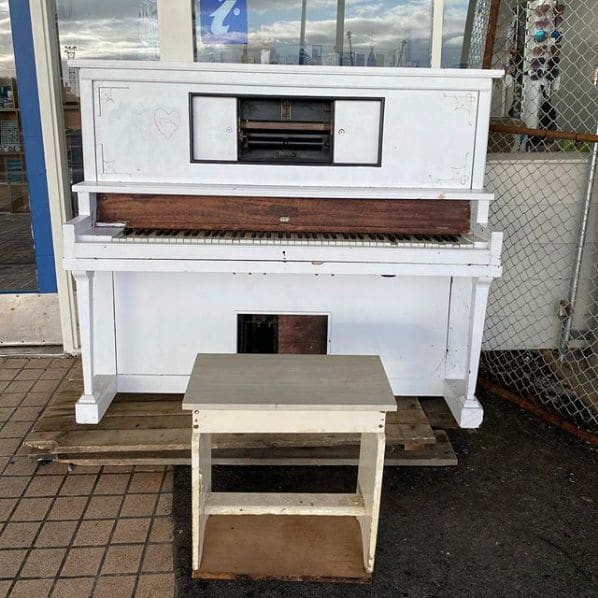 Public piano in Invercargill City, New Zealand