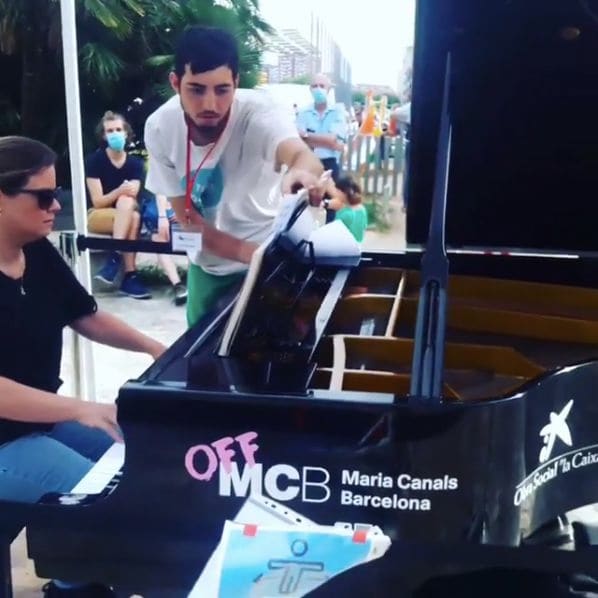 Public piano in Barcelona, Catalonia, Spain