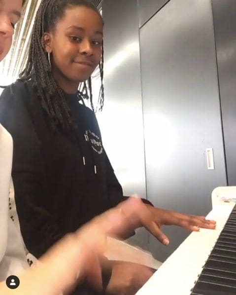 Public piano in London, England, United Kingdom