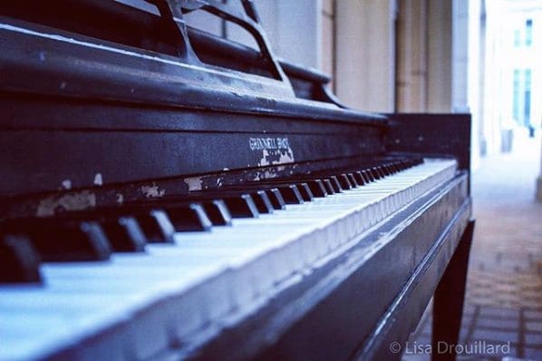 Public piano in Ann Arbor, Michigan, United States