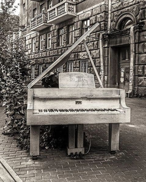 Public piano in Kyiv, Ukraine