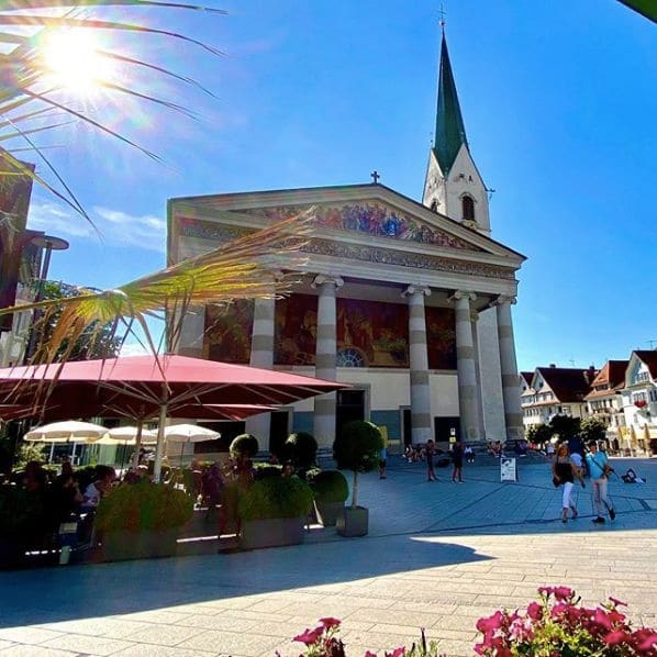 Public piano in Markt, Vorarlberg, Austria