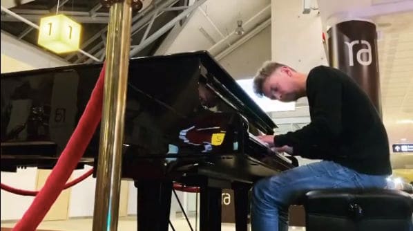 Public piano in Tallinn, Estonia