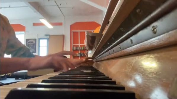 Public piano in Napier, New Zealand