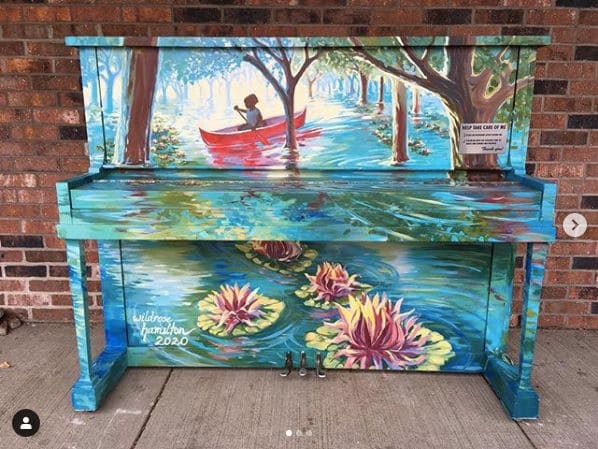 Public piano in Fort Collins, Colorado, United States