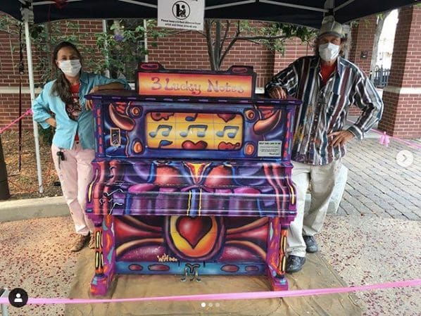 Public piano in Fort Collins, Colorado, United States