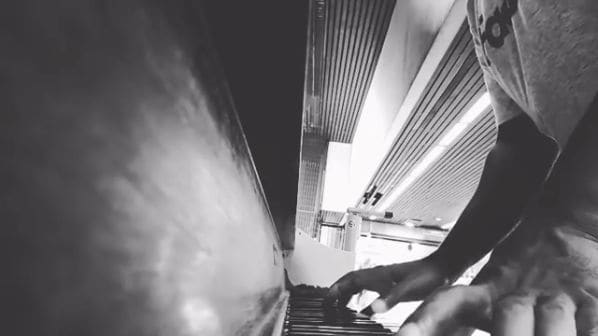 Public piano in Gary, Indiana, United States