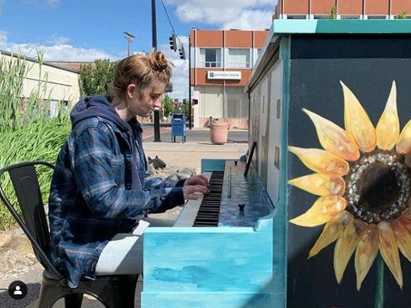 Photo of Klamath Falls, Oregon at EagleRidge High School, 677, South 7th Street, Klamath Falls, Klamath County, Oregon, 97601, United States. “The piano is able to communicate…