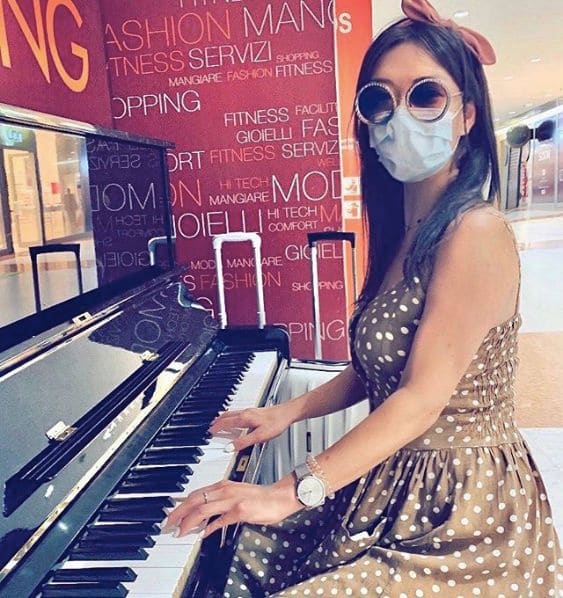 Public piano in Bologna, Emilia-Romagna, Italy