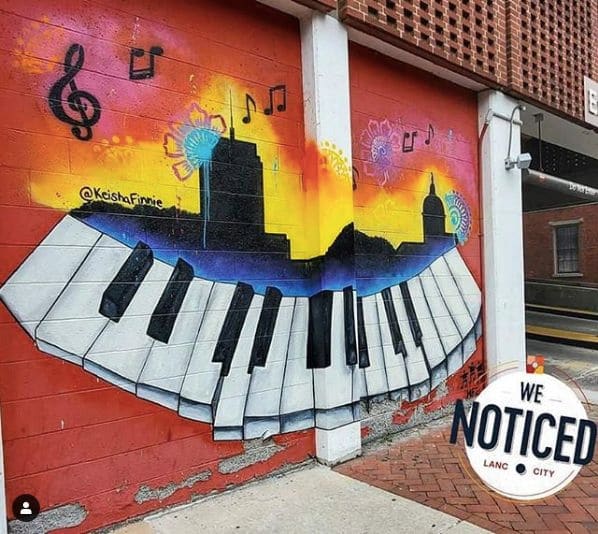 Public piano in Lancaster, Pennsylvania, United States