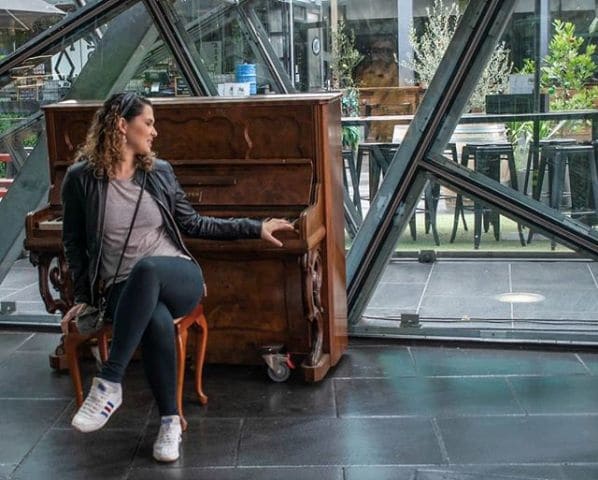 Public piano in Melbourne, Victoria, Australia