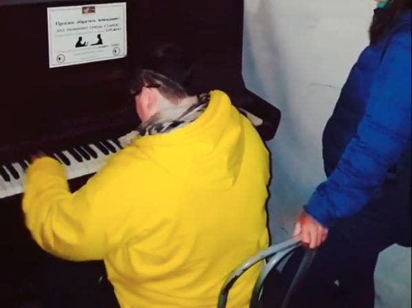 Public piano in Saint Petersburg, Saint Petersburg, Russia