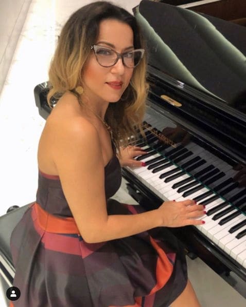 Public piano in Capaccio Paestum, Campania, Italy