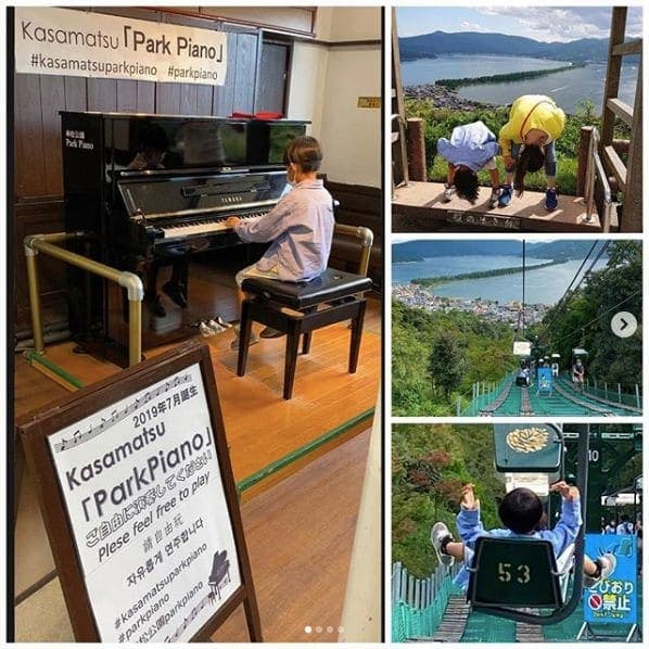 Public piano in Miyazu, Japan