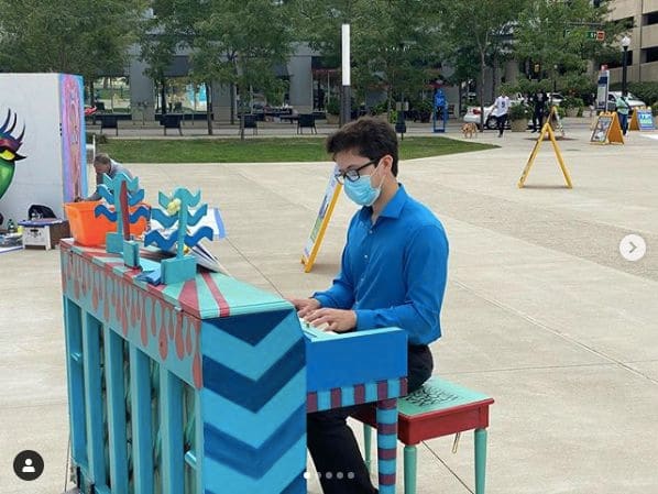 Public piano in Fort Wayne, Indiana, United States