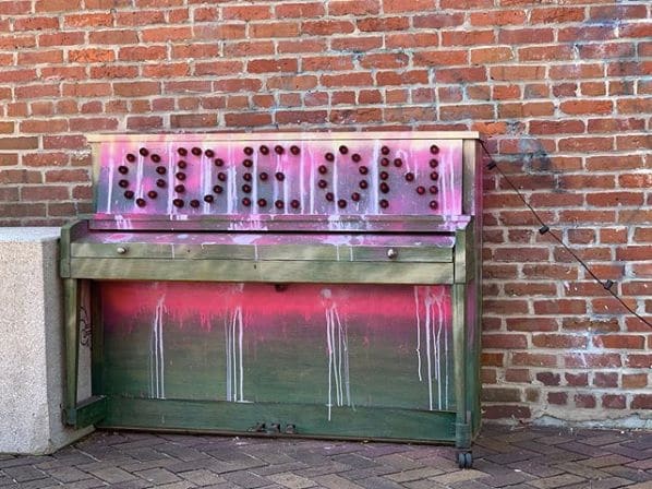 Public piano in Louisville, Kentucky, United States