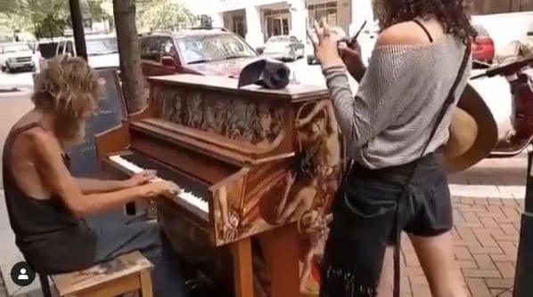 Public piano in Memphis, Tennessee, United States