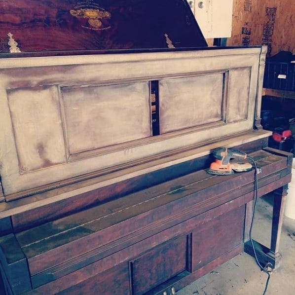 Photo of Vermillion, South Dakota at 301, East Cedar Street, Vermillion, Clay County, South Dakota, 57069, United States. Piano sanding commences!