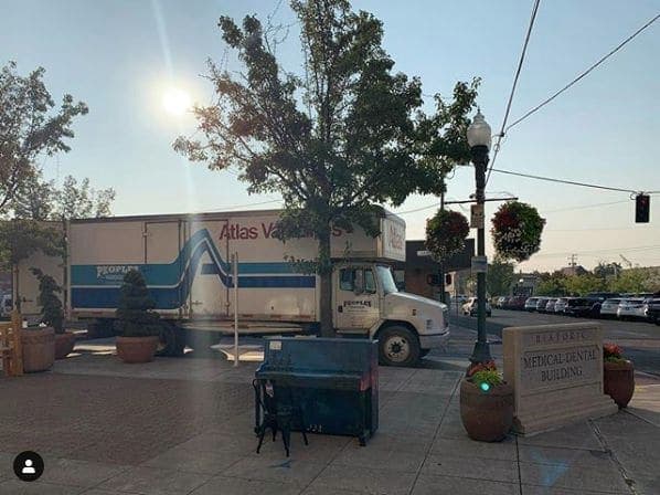 Photo of Klamath Falls, Oregon at EagleRidge High School, 677, South 7th Street, Klamath Falls, Klamath County, Oregon, 97601, United States. Moving day for the end of season two…