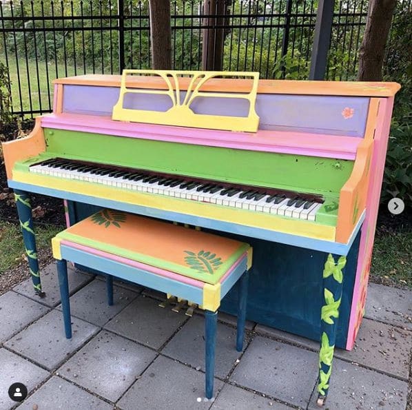 Public piano in Buffalo, New York, United States
