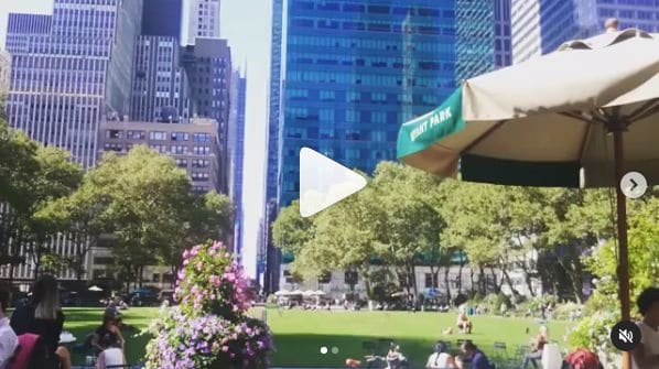 Photo of Bryant Park at Bryant Park, West 40th Street, Midtown South, Manhattan, New York County, New York, 10018, United States. Piano in the park ..Yuka Aikawa played \