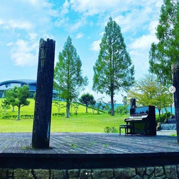 Photo of 四万十緑林公園 at Kagetsugaoka, Shimanto, Takaoka County, Kochi Prefecture, 786-0005, Japan. いよいよ明日となりました!\n\n誰でも自由に弾ける♪\n森の中の\