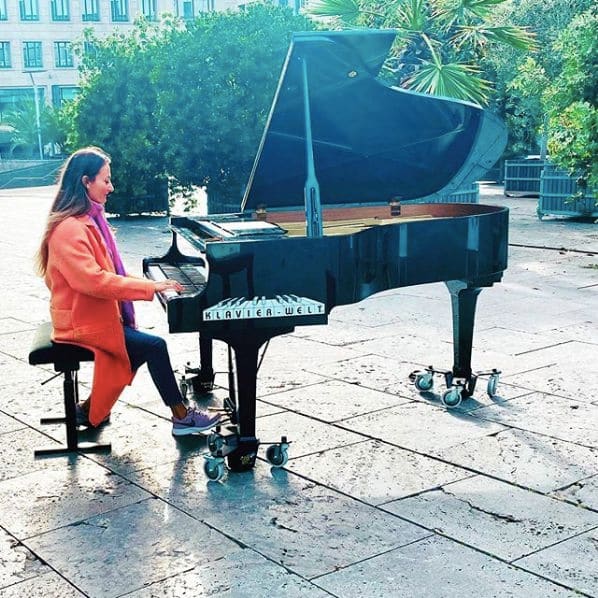 Public piano in Stuttgart, Baden-Württemberg, Germany