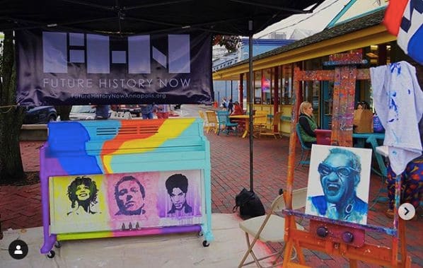 Public piano in Annapolis, Maryland, United States