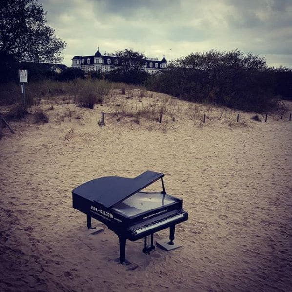 Public piano in Vorpommern-Greifswald, Mecklenburg-Vorpommern, Germany
