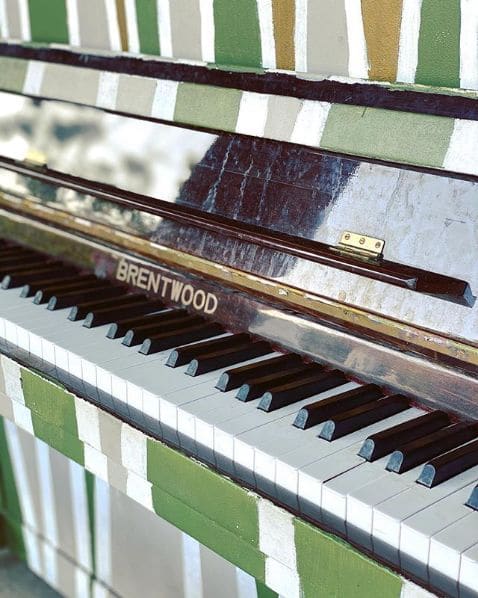 Public piano in Mountain Brook, Alabama, United States