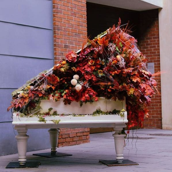 Public piano in Bristol, England, United Kingdom