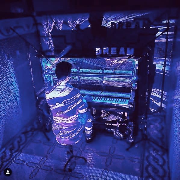 Public piano in Moscow, Moscow, Russia