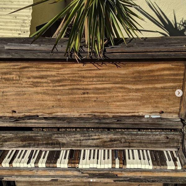 Public piano in San Mateo County, California, United States
