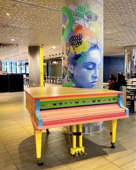 Public piano in Melbourne, Victoria, Australia